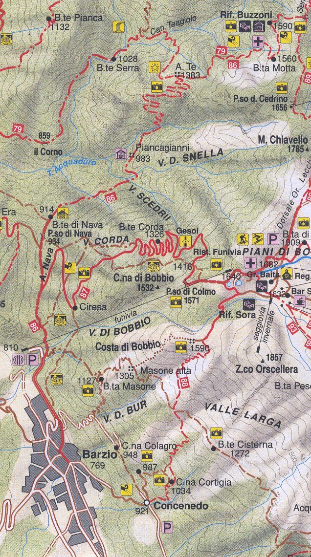 Mappa percorso
